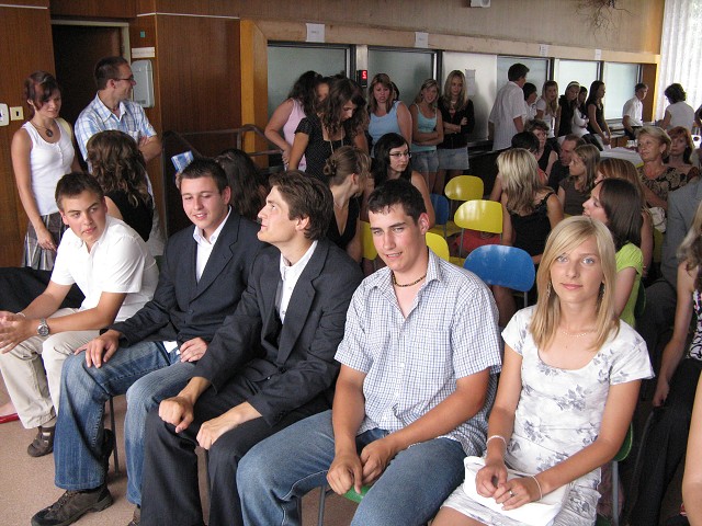 Slavností zakončení školní docházky - 26.6. 2008