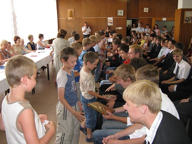 Slavností zakončení školní docházky - 26.6. 2008