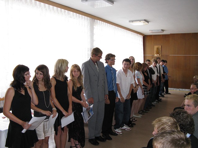 Slavností zakončení školní docházky - 26.6. 2008