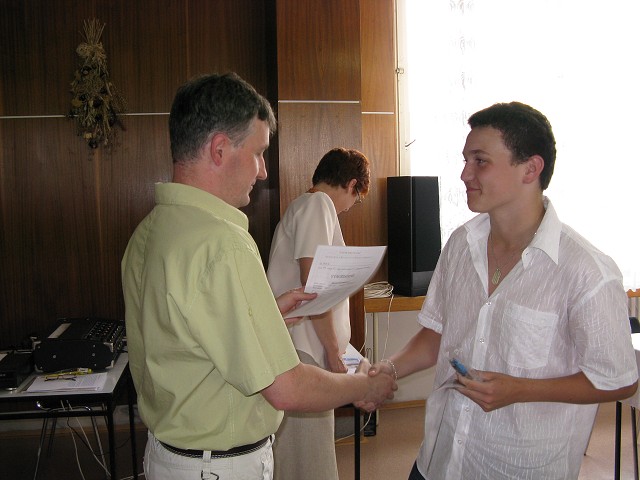Slavností zakončení školní docházky - 26.6. 2008