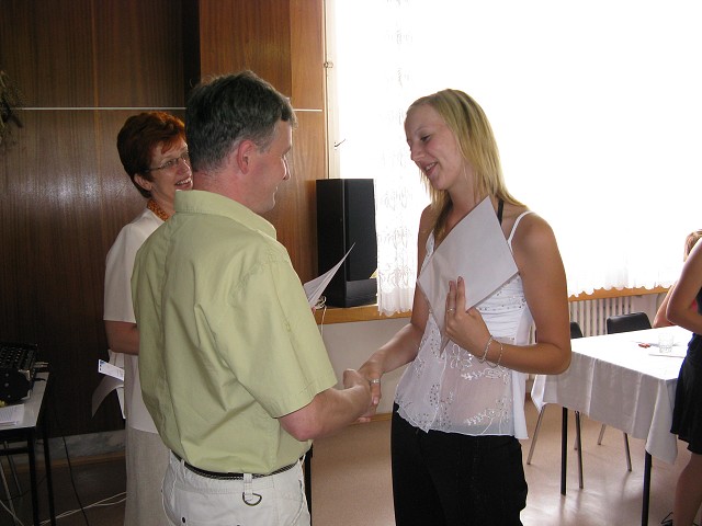 Slavností zakončení školní docházky - 26.6. 2008
