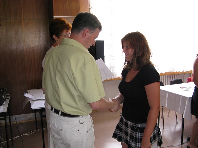 Slavností zakončení školní docházky - 26.6. 2008