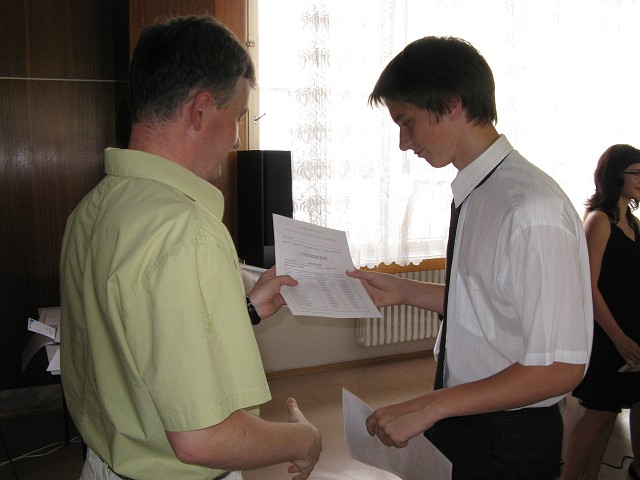 Slavností zakončení školní docházky - 26.6. 2008