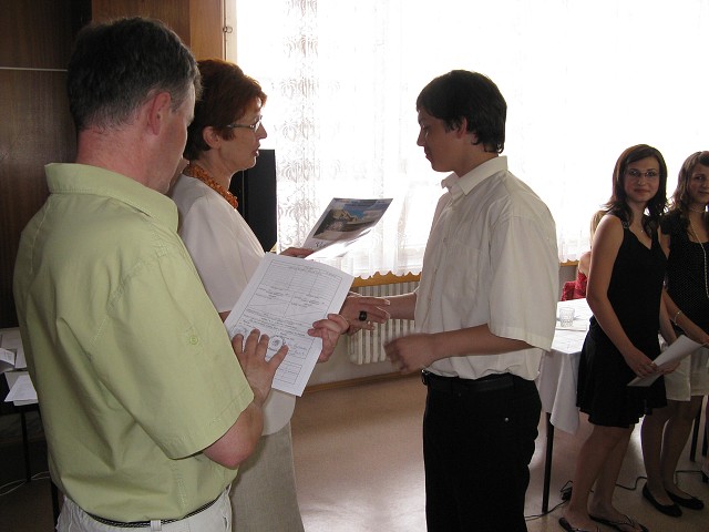 Slavností zakončení školní docházky - 26.6. 2008