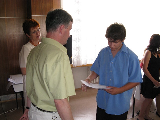 Slavností zakončení školní docházky - 26.6. 2008
