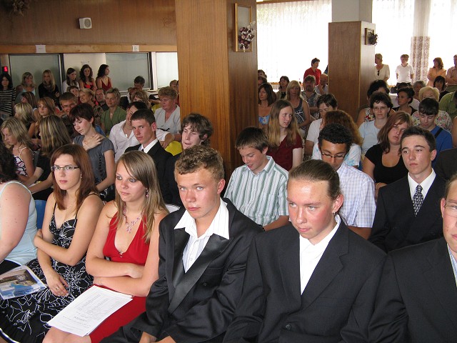 Slavností zakončení školní docházky - 26.6. 2008