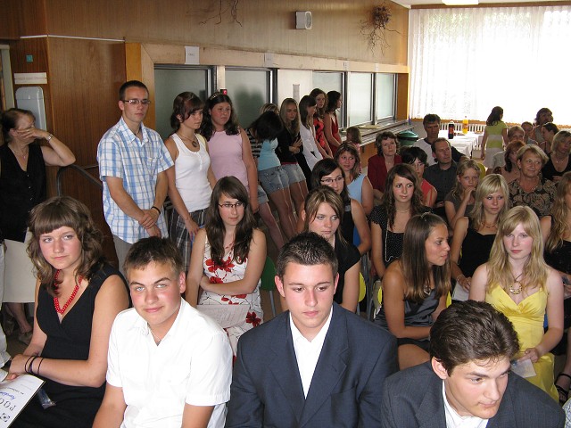 Slavností zakončení školní docházky - 26.6. 2008